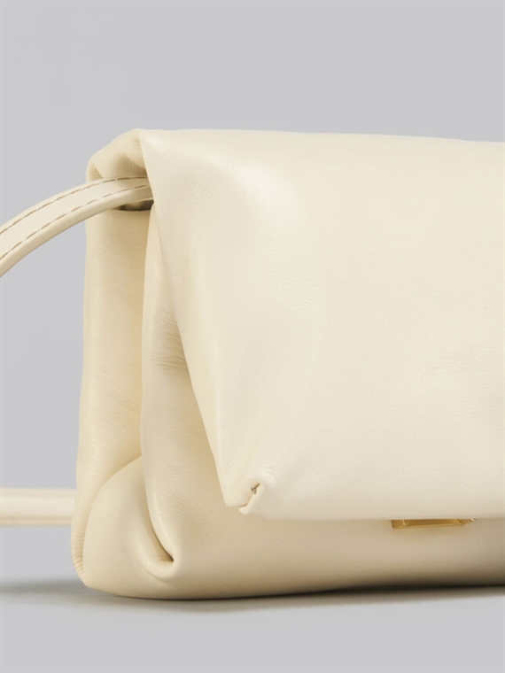 MARNI Mini Prisma Pouch, Ivory 